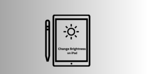 Change the Brightness on iPad