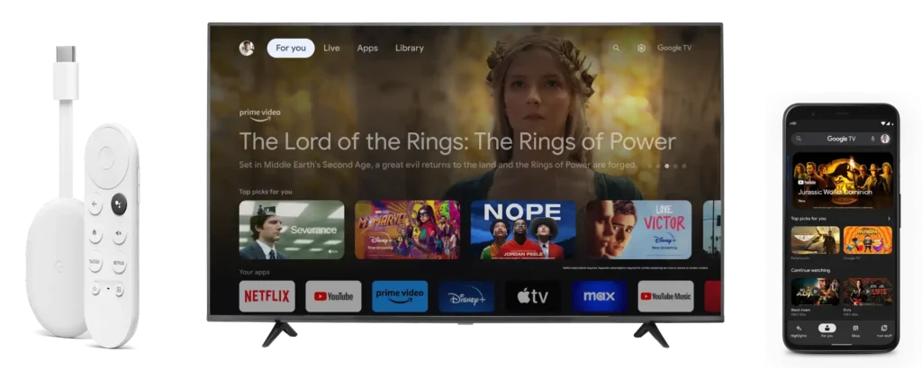 add apps on Google TV