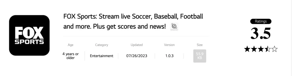 image showing how to Download Fox Sports App on LG Smart TV Through Streaming Devices