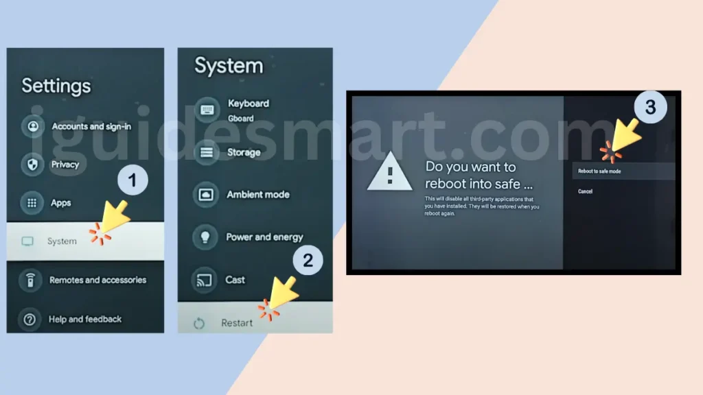 image showing Steps to Turn OFF Safe Mode on Hisense TV