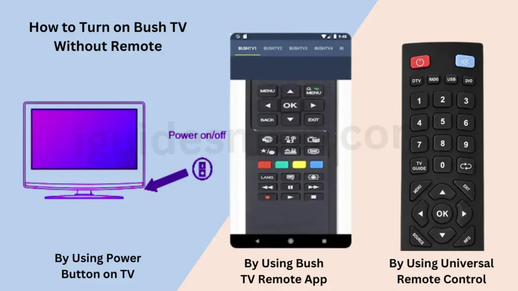 image showing 3 Methods to Turn on Bush TV Without Remote