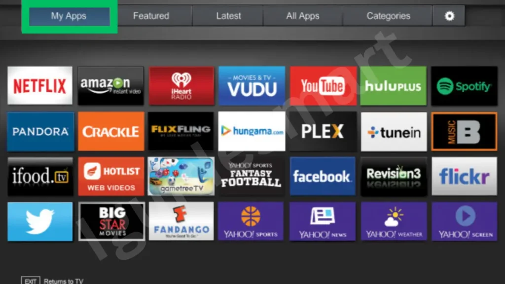 image showing how to get apps on vizio tv
