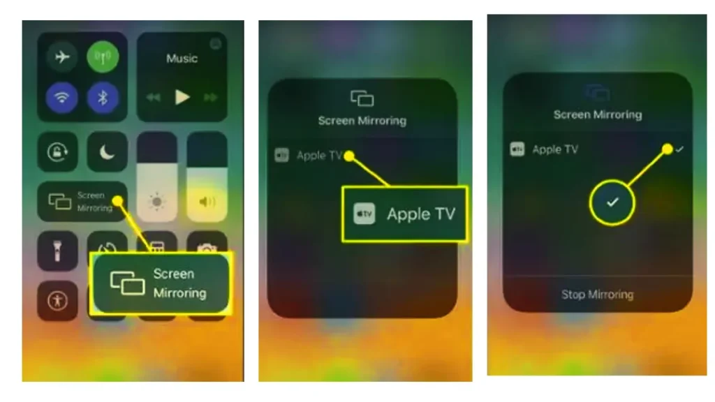 IMAGE SHOWING Steps to get wireless display on bush tv using Airplay