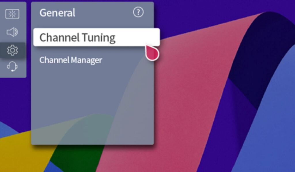 image showing channel tuning step for Programming Antenna Channels on LG TV